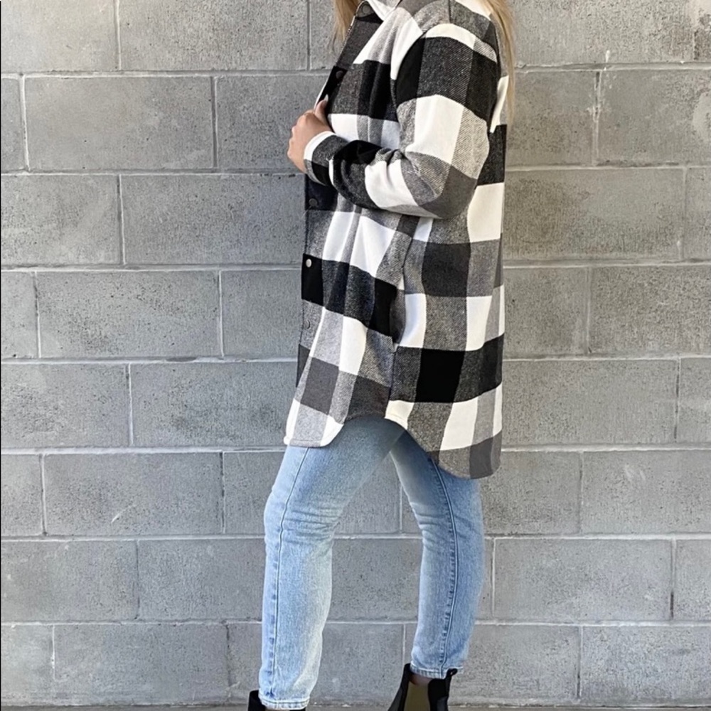 NWT RD Style Small plaid Shacket